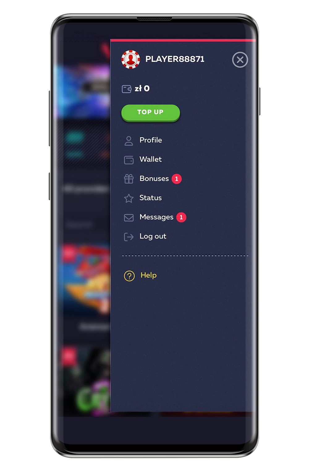 Vavada Casino – zrzut ekranu lobby kasyna na żywo