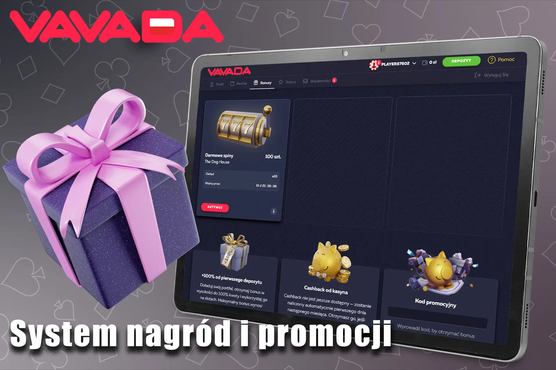System nagród i promocji w Vavada Casino